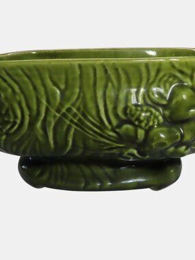 Brush McCoy 3D Vintage Forest Green Mushroom Planter